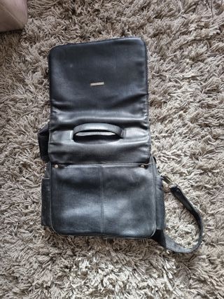 Maletín de cuero para portátil