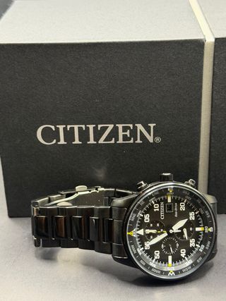 Reloj Citizen Eco-Drive Cronógrafo Negro