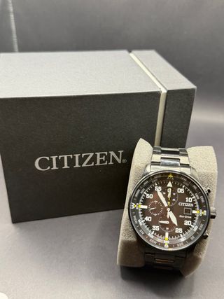 Reloj Citizen Eco-Drive Cronógrafo Negro