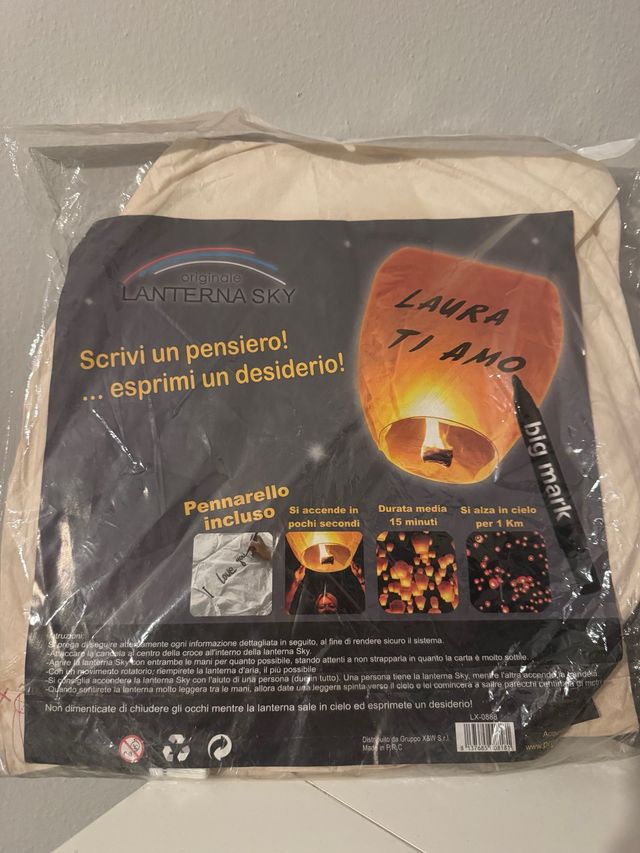 Lanterna Sky con pennarello