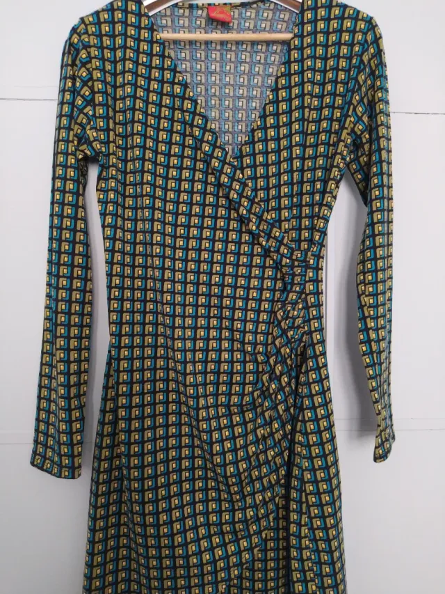 Vestido drapeado Lingam Talla L