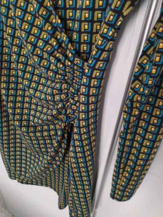 Vestido drapeado Lingam Talla L