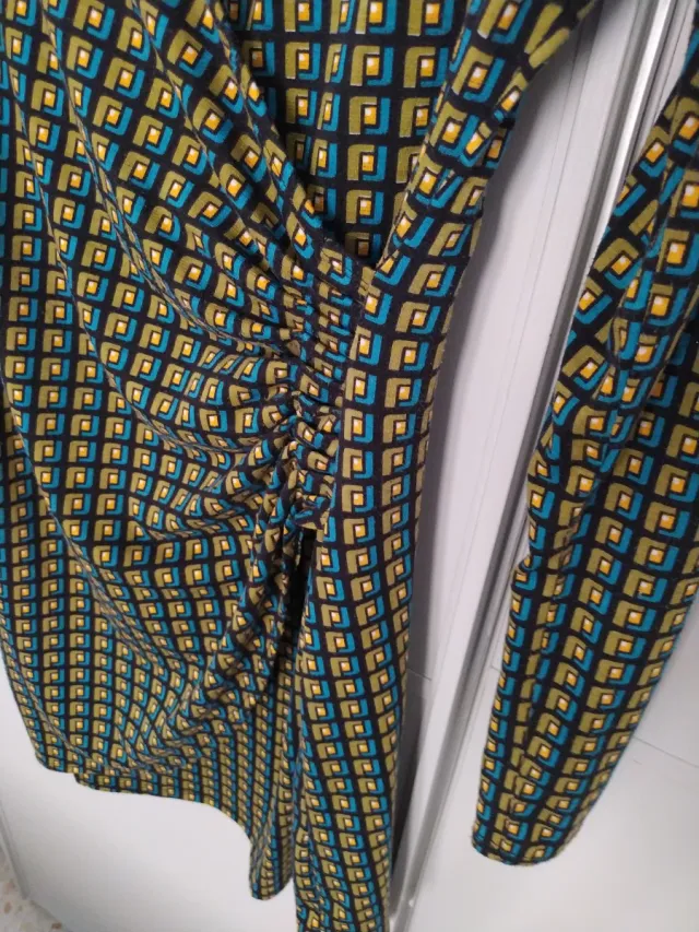 Vestido drapeado Lingam Talla L