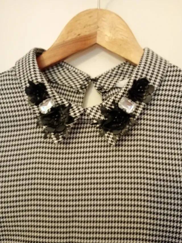 Dono vestido corto estampado de cuadros XS/S