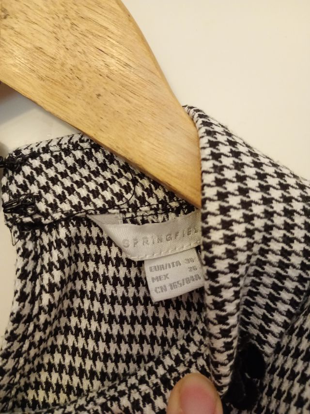 Dono vestido corto estampado de cuadros XS/S