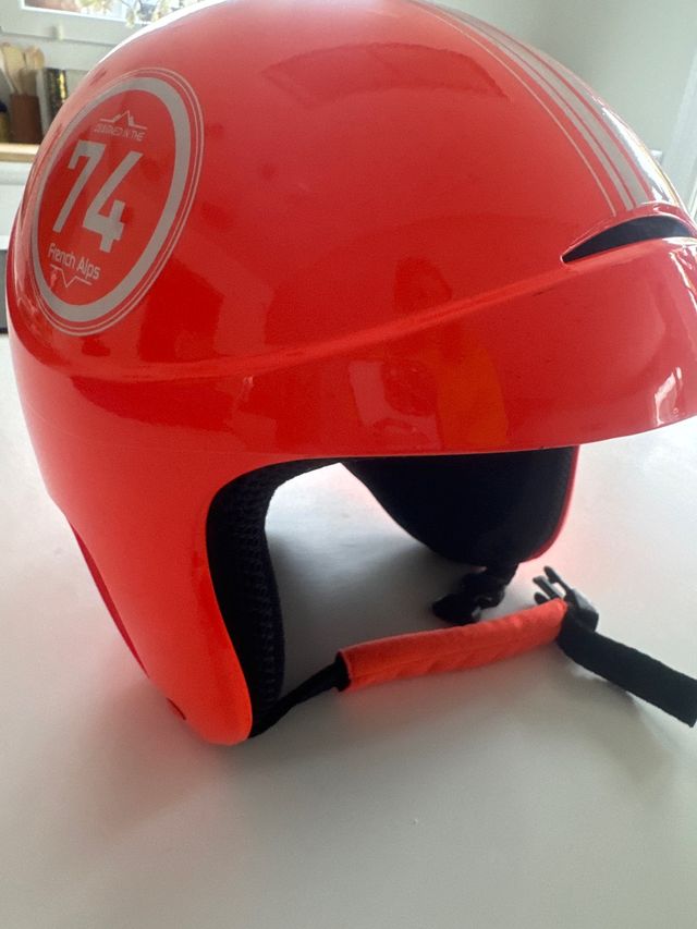 Casco Esquí Junior Naranja 48-52