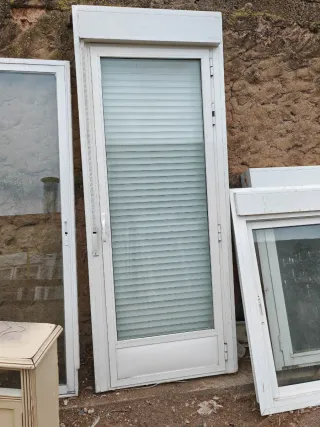 Puerta Balcón Blanca 90x228