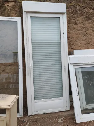 Puerta Balcón Blanca 90x228