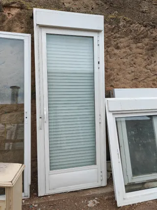 Puerta Balcón Blanca 90x228