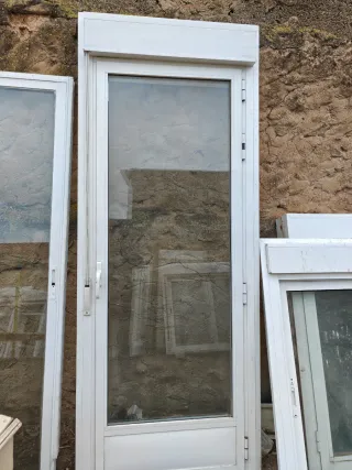 Puerta Balcón Blanca 90x228