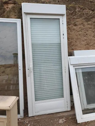 Puerta Balcón Blanca 90x228