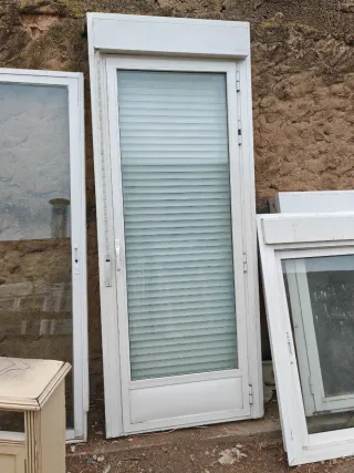 Puerta Balcón Blanca 90x228