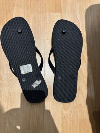Chanclas Havaianas Blancas y Negras Talla 47/48