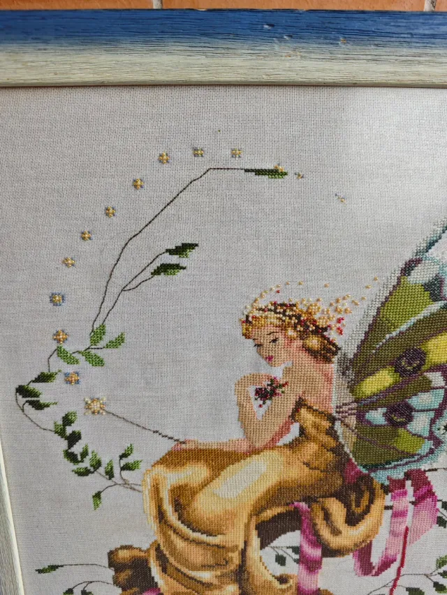 Cuadro Hada Punto de Cruz