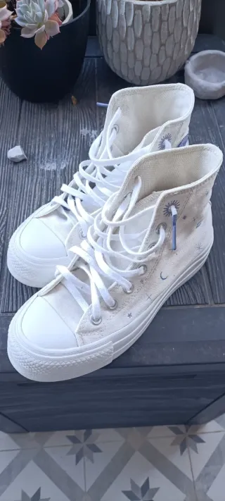 Converse All Star Blancas Estrellas