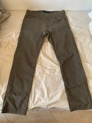Pantalones Massimo Dutti Verde Oliva