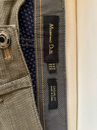 Pantalones Massimo Dutti Verde Oliva