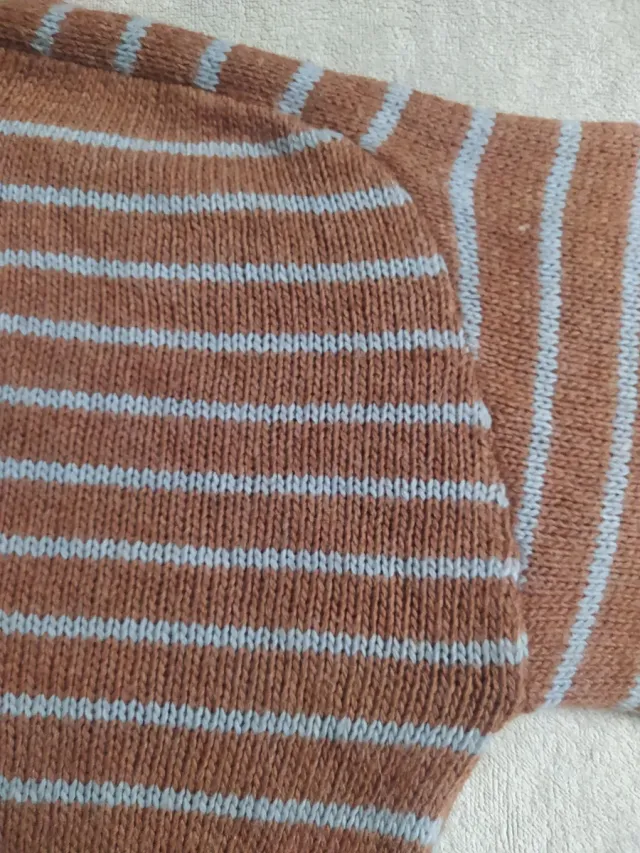 Jersey Klasiks Rayas Marrón y Azul Talla S