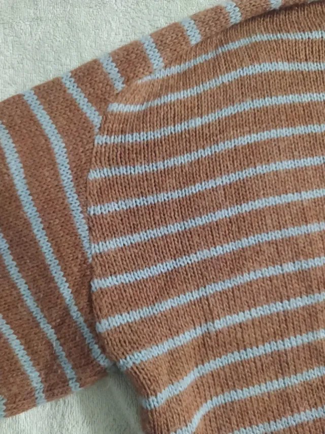 Jersey Klasiks Rayas Marrón y Azul Talla S