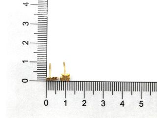 pendientes oro 18k con piedra con circonita