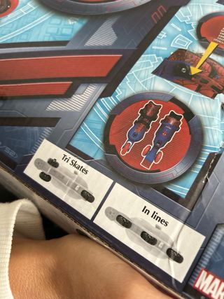 patines y protecciones spiderman