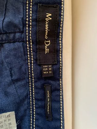 Pantalones Massimo Dutti Azul Marino