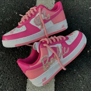 Zapatillas  pintadas a mano barbie