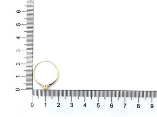 anillo oro 18k con piedra con diamante