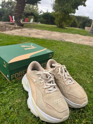 Zapatillas Puma Beige Ante Nude