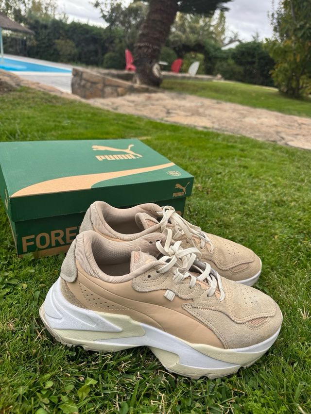 Zapatillas Puma Beige Ante Nude