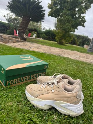 Zapatillas Puma Beige Ante Nude