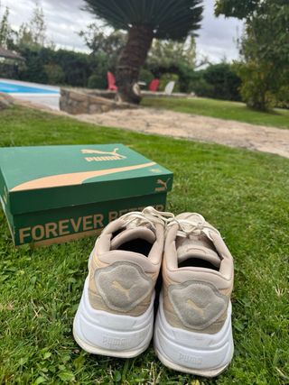 Zapatillas Puma Beige Ante Nude