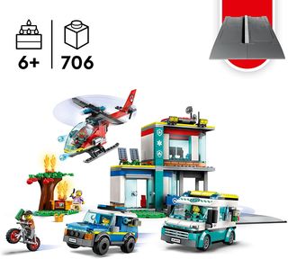 LEGO City 60371 Central Vehículos Emergencia