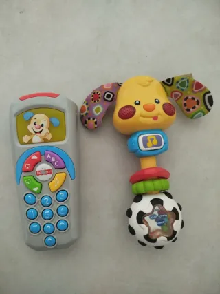 Lote Juguetes Bebé: Mando y Perrito Sonajero