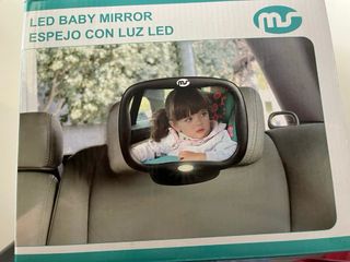 Espejo LED MS para Silla Bebé Coche