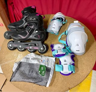 Patines Oxelo Talla 37 + Protecciones