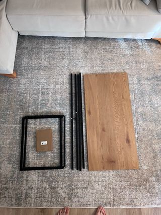 Mesa de centro madera y metal
