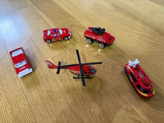 Lote Coches Bomberos y Policía Juguete