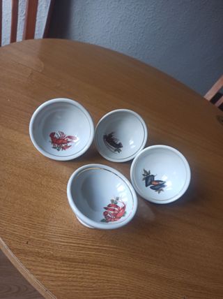 6 Copas Alvariño / Platos Tapas Porcelana