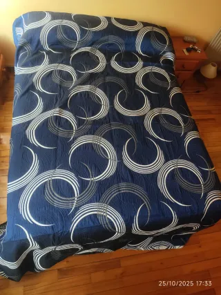 Colcha reversible cama 135 cm