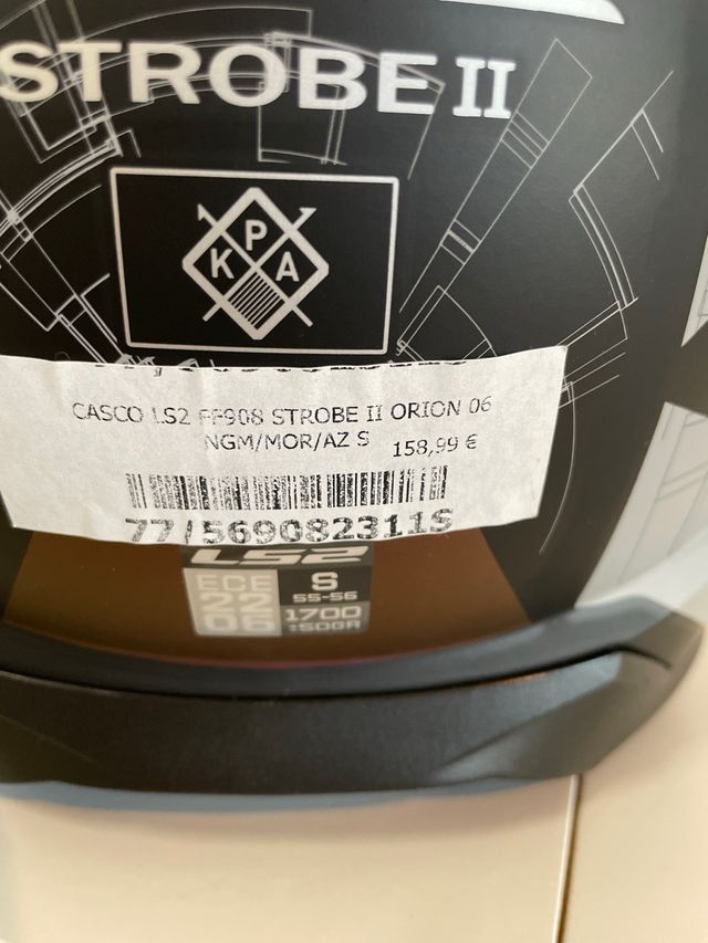 Casco moto modular LS2 talla S