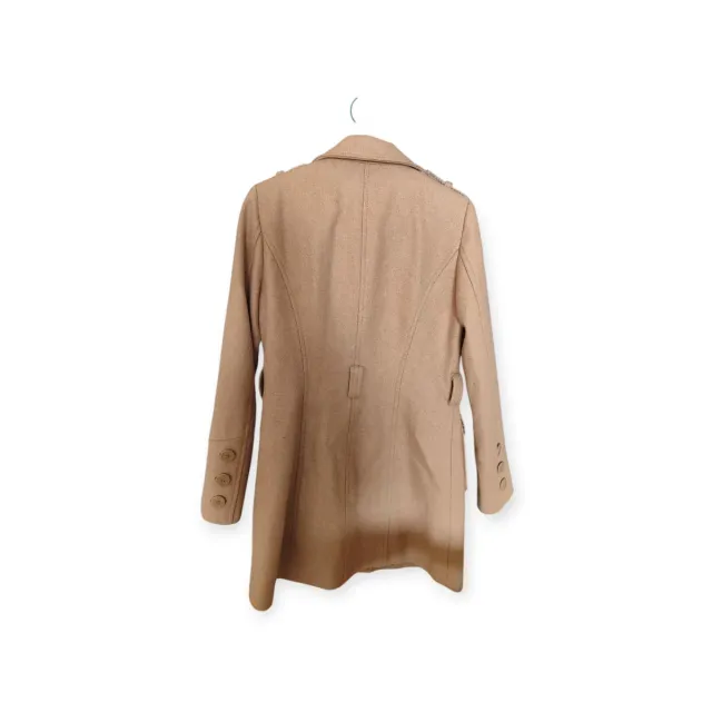 Abrigo de paño marrón