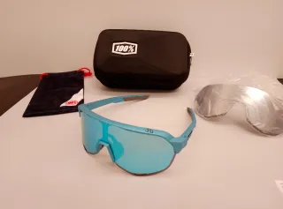 Occhiali ciclismo marca 100% con custodia nuovi