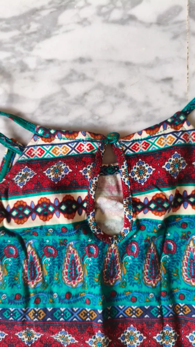 Vestido estampado boho