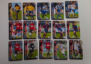 Cromos de fútbol variados