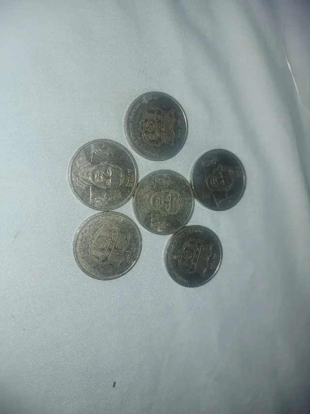 Lote de 6 monedas antiguas