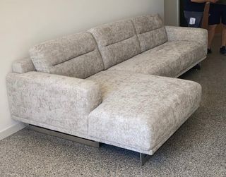 Divano angolare 5 posti tessuto