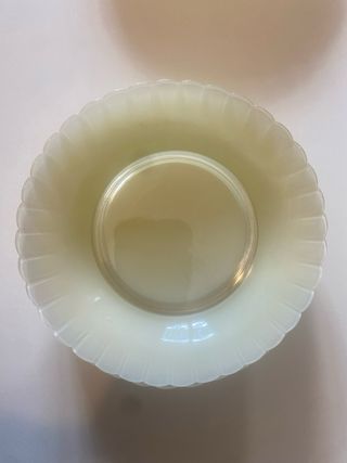 Set Piatti vintage Duralex Vetro Bianco/Avorio