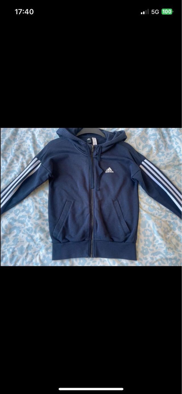 Chaqueta Sudadera Adidas Azul