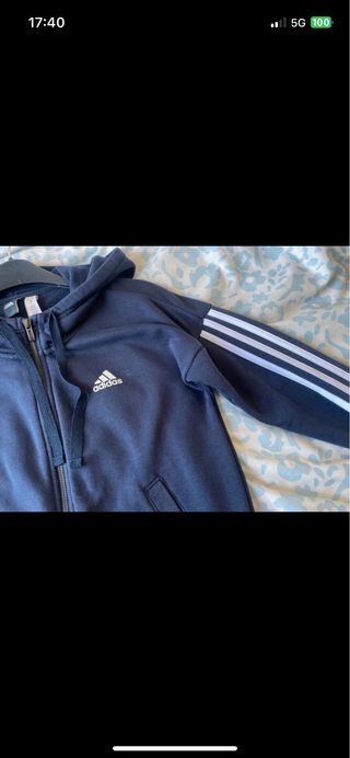 Chaqueta Sudadera Adidas Azul